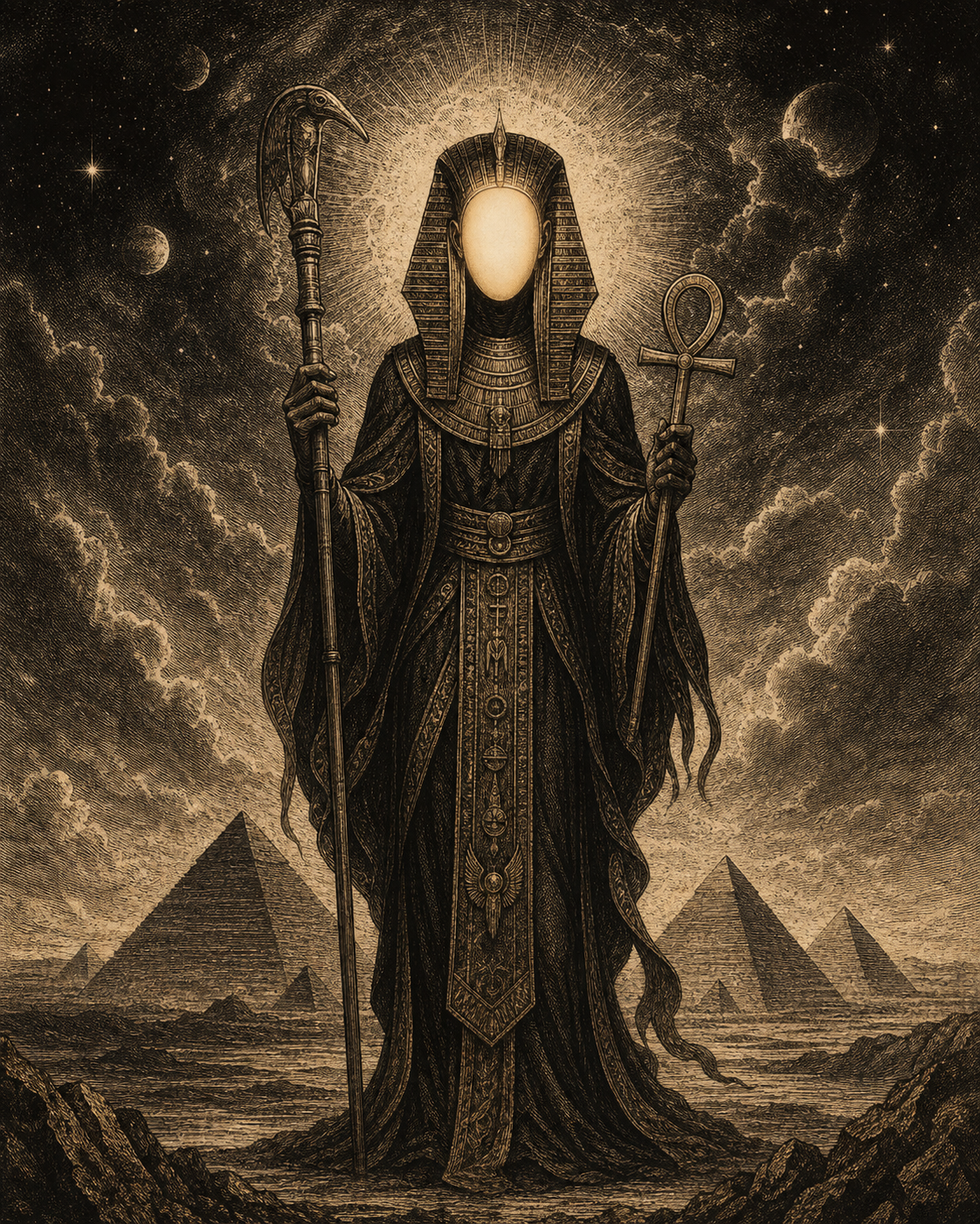 Engraved Nyarlathotep codex plate